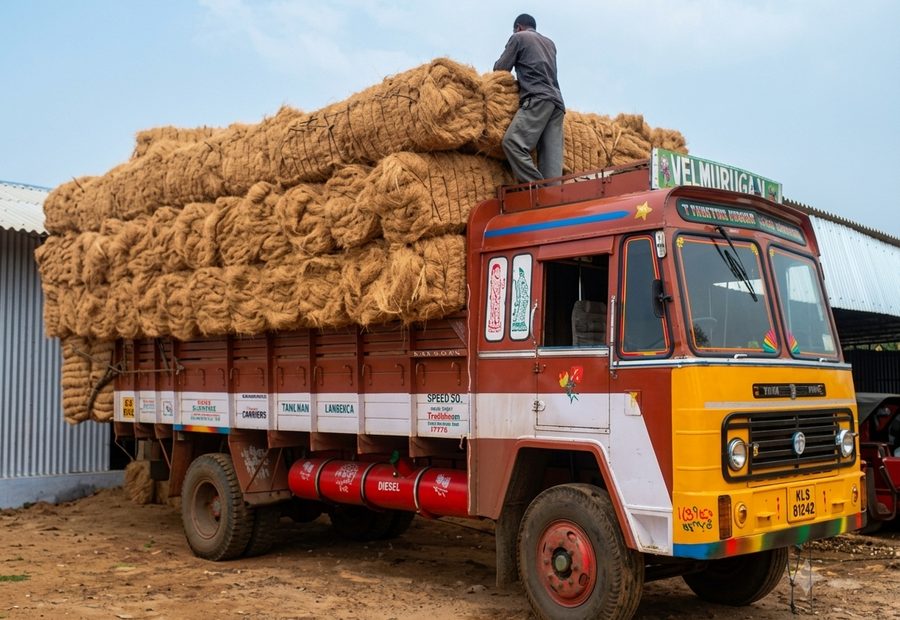 Our first truckload of coir shipped in 2007